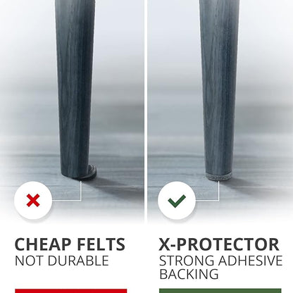 235 pcs Gray Felt Furniture Pads X-Protector! Huge Quantity of Furniture Pads for Hardwood Floors with Many Big Sizes – Your Ideal Wood Floor Protectors for Furniture. Protect Any Type of Hard Floor!