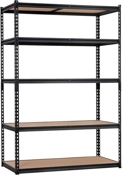 2500 LBS Heavy Duty Garage Storage Shelves, 5-Tier Adjustable Metal Shelving Unit, Storage Rack for Kitchen, Pantry, Basement, Bathroom & Laundry, 48" L x 24" W x 72" H