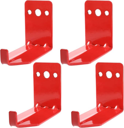 Huazu Fire Extinguisher Mount - 4 Pack Wall Hooks for 5 to 40 Lb Extinguishers, Universal Bracket with Expansion Screws