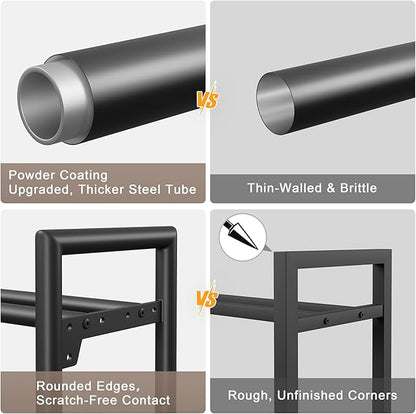 Dumbbell Rack Stand Only, 400LBS Capacity Weight Rack for Home Gym Storage, Adjustable Weight Storage Racks, Heavy-Duty Kettlebell Rack ﻿