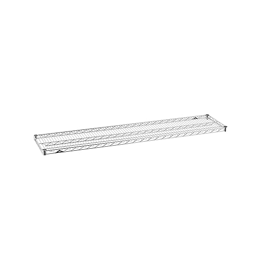Metro Super Erecta 1460NC Chrome Shelf - Industrial Metal Wire Shelving for Restaurants, Kitchens, Home and More - 14"W x 60"L, 600 lbs. Capacity - Includes 1 Wire Shelf, Split Sleeves - NSF Certified