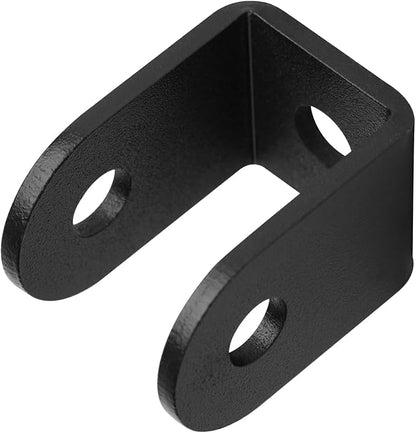 GBGS 20 Pcs Black 1" U Bracket for Panel,1/8"(3 mm) Thick, Powder Coating