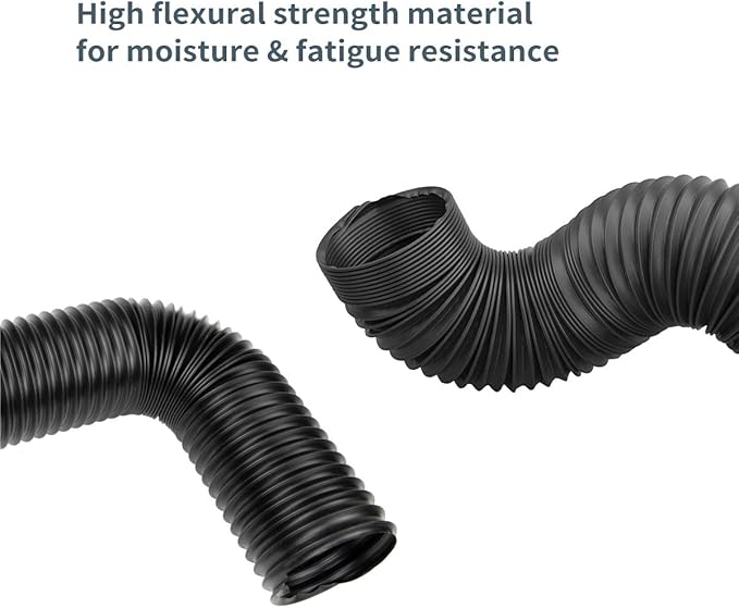 POWERTEC 4'' x 36" Dust Collection Hose, Flexible 4 Inch Dust Collector Hose for Table Saw, Drill Press, Woodworking and Wood Shop Dust Collection System (70128V)