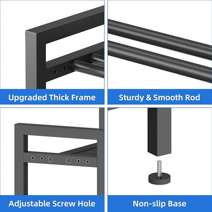 4 Tier Dumbbell Rack,Adjustable Weight Rack for Home Gym,Heavy Duty Weight Stand,800LBS Capacity Kettlebells Storage,Workout Equipment Organizer (Rack Only)