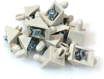 ReplacementScrews Beige Shelf Support Pins Compatible with IKEA Part 115344 (Pax, KOMPLEMENT) (Pack of 12)