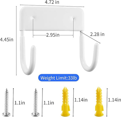 Ironing Board Holder, Sturdy and Space-Saving Ironing Board Hanger Wall Mount Suit for Most Iron Board and Step Ladder in Laundry Room, Garage and Storage Room
