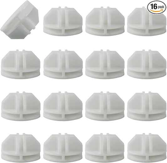 Hitefu 16 Pcs White Plastic Connector, 36mm Wire Grid Cube Organizer for Modular, Storage, Closet, Organizer, DIY