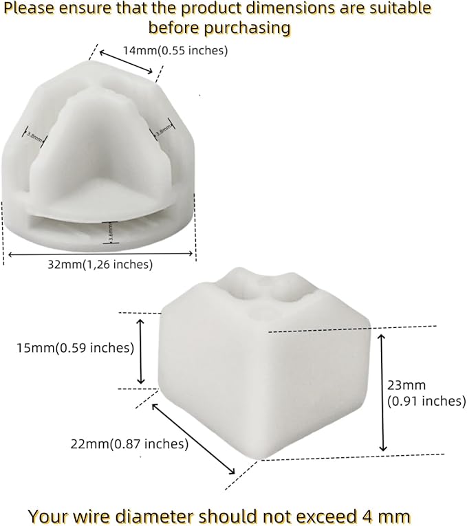 10Pcs Wire Cube Connectors, White Wire Cube Storage Connectors Corner Wire Grid Cube Shelf Plastic Connectors Clips for Wire Cube Storage Shelving Unit and Modular Closet Organizer, SATONBEYI