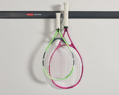 Rubbermaid FastTrack Compact Hook for Garage Organization, Soft Grip, Ideal For Cords/Ropes/Small Hoses/Camping Chairs