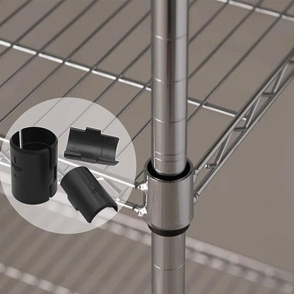 Wire Shelf Clips, Wire Shelving Shelf Lock Clips Replacements for 1" Post Metal Shelving Sleeves System（40 Packs/20 Pairs）