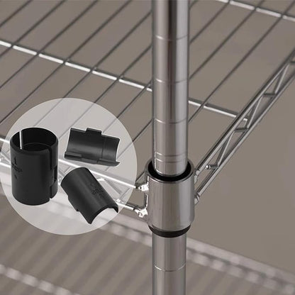 Wire Shelf Clips,54-Pack Wire Shelving Shelf Lock Clips for 1" Post Shelvings,27 Pairs Wire Rack Lock Clip Replacements for Metal Shelving Sleeves System