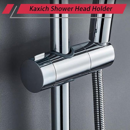 Kaxich Replacement Hand Shower Bracket for Slide Bar 19-25MM Adjustable Rail Shower Head Holder, Chrome Finished