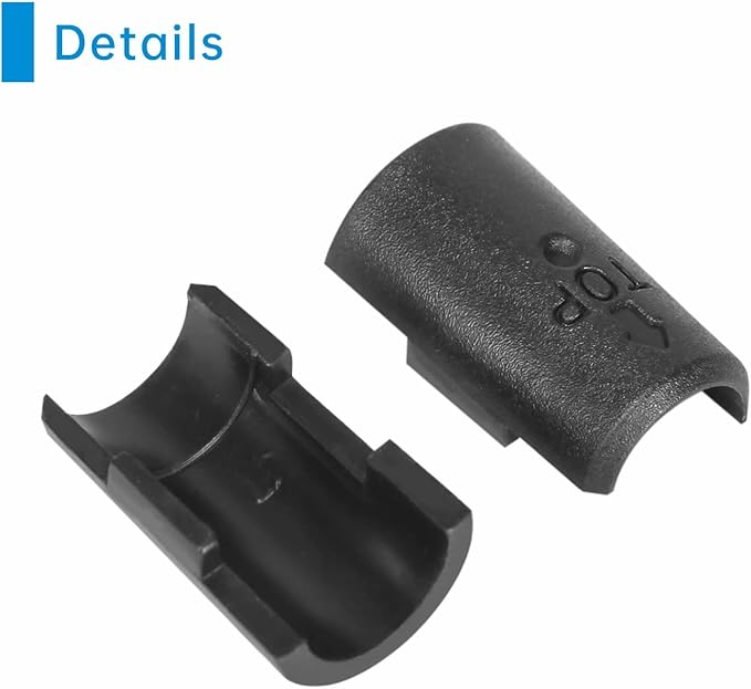 12.7mm Wire Shelf Clips – Jamiikury Black Plastic Shelf Lock Clips for Metric 12.7mm Posts Only – Check Size Before Purchasing - 20pcs (10 Pairs)