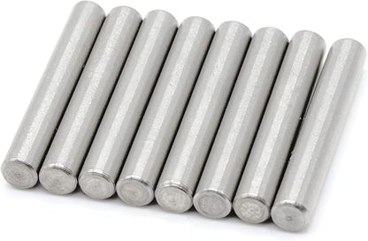 ReplacementScrews Shelf Support Dowel Pins/Pegs Compatible with IKEA Part 101324 (Ivar Bookshelf) - 6x40mm - Plated Steel Pins (Pack of 8)