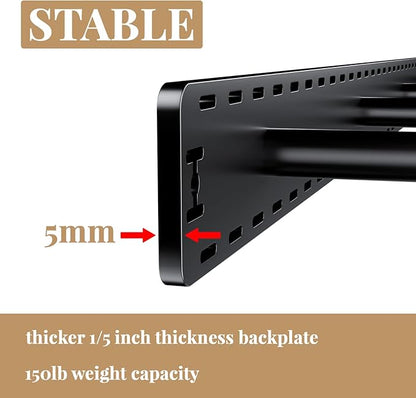 1 Pack Large Shelf Brackets Long Floating Shelf Bracket Invisible Floating Shelf Hardware Heavy Duty Floating Mantel Brackets(70"X6"X3")