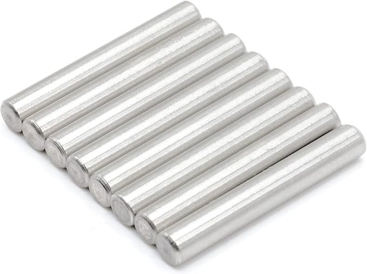 ReplacementScrews Shelf Support Dowel Pins/Pegs Compatible with IKEA Part 101324 (Ivar Bookshelf) - 6x40mm - Plated Steel Pins (Pack of 8)