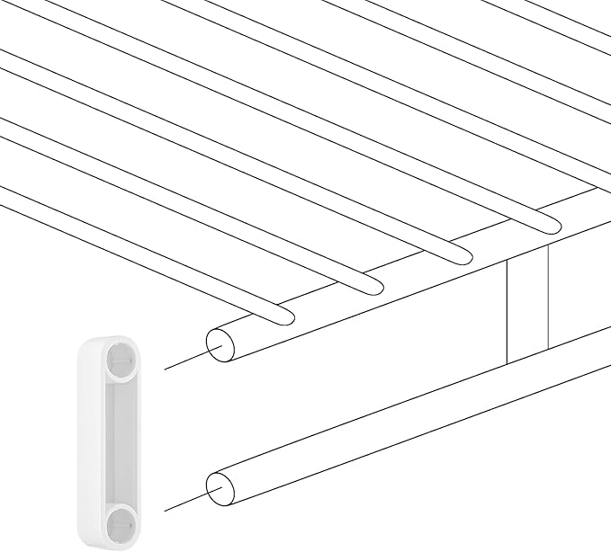 10Pcs Plastic Rod Gasket Caps Tools, Closet Rod Wire Shelf End Caps Tools Closet System Parts Shelf Covers for Wire Shelves, Suitable for Better Use of Wardrobe