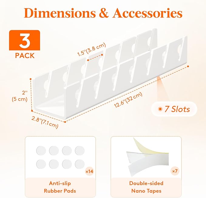 Lifewit 3 Pack Hat Organizer for Baseball Caps, Hat Storage Rack for 21 Ball Caps, Hat Stand Shelf for Trucker Hat and Golf Cap in Closet, Bedroom, Dresser, White
