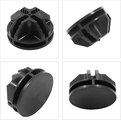 50 Pcs Wire Cube Connectors, Plastic Grid Cube Organizer Connector for Modular Closet Storage Organizer and Wire Shelving (Black)