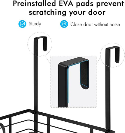 KES Over The Door Ironing Board Holder Door Mount T Shape Ironing Board Hanger Iron Holder Fit for 1 3/4 Doors Matte Black, HIR500B-BK