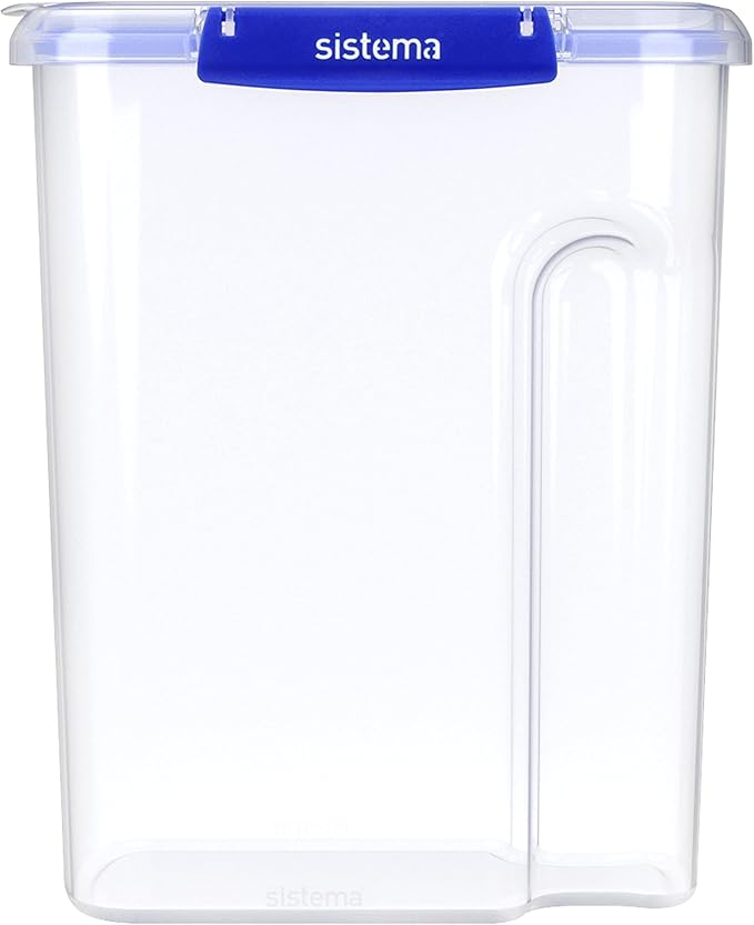Sistema KLIP IT PLUS Cereal Storage Container | Airtight 4.2 Litre Food Pantry Storage Container | 4.2L | BPA-Free