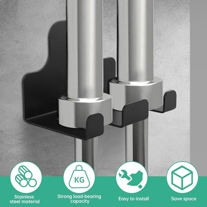 Barbell Wall Holder, Garage Gym Bar Wall Rack, Vertical Barbell Mount Rack, Space Saving Commercial or Home Gym Accessory,Holds Under 30mm Bar Size