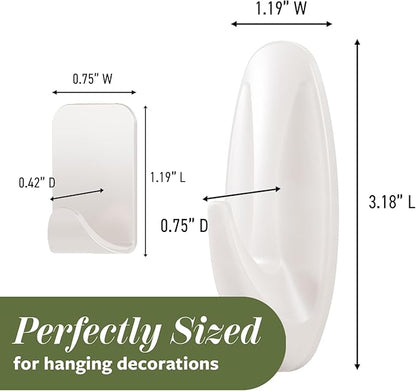Command Mixed Hooks Pack, Radiant Pearl, 6/Pack (PRMHP-6ESF)