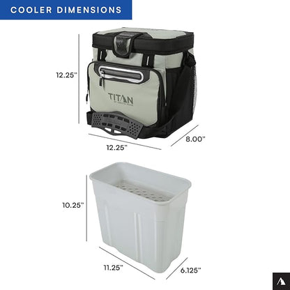 Titan by Arctic Zone Deep Freeze Cooler - Zipperless Hardbody Cooler - Deep Freeze Insulation, HardBody Liner, and SmartShelf