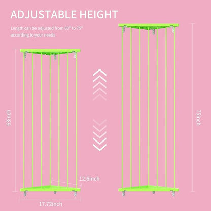 Corner Stuffed Animal Storage Net - Stuffed Animals Holder with LED Lights - Plush Organizer Hanging Stuffed Animal Hammock with Adjustable Length for Wall