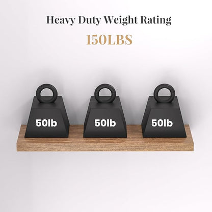 2pcs Floating Shelf Hardware Heavy Duty Hidden Shelf Brackets Support,Wall Mounting Invisible Floating Shelves Bracket with Jig (28" x 6" x 1.5")
