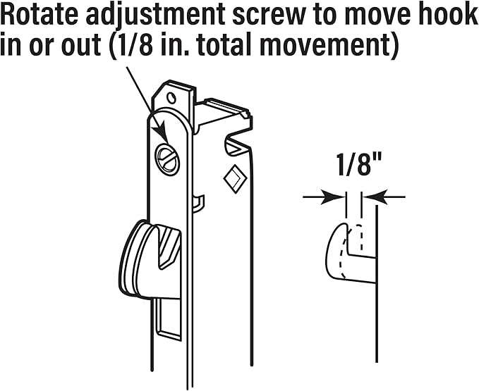 Prime-Line E 2013 Stainless Steel Mortise Lock for Patio Sliding Doors Constructed of Wood, Aluminum, and Vinyl, 3-11/16 Inch, Vertical Keyway , Silver (Single Pack)