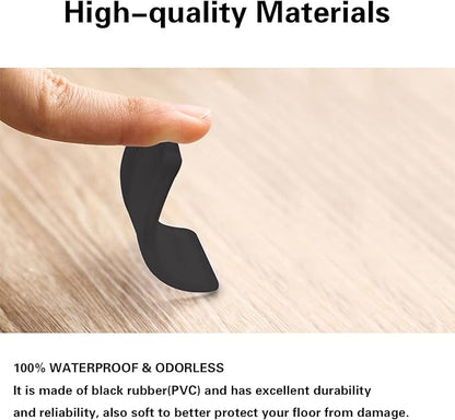 8 Pcs Black Wedges, Shims for Leveling Furniture, Plastic Hard Plastic Wedge Shim, Table Leveler Wedge, Rubber Type Texture Levelers, Perfect for Home, Uneven Door, Floor, Toilet (Mini Thin)