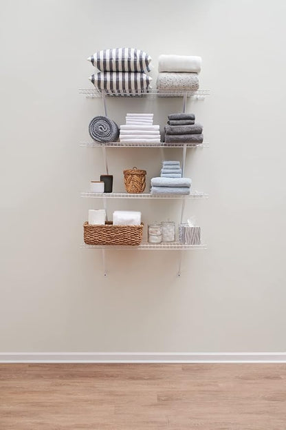 Rubbermaid Direct Mount Linen Shelf Kit 3' Length White