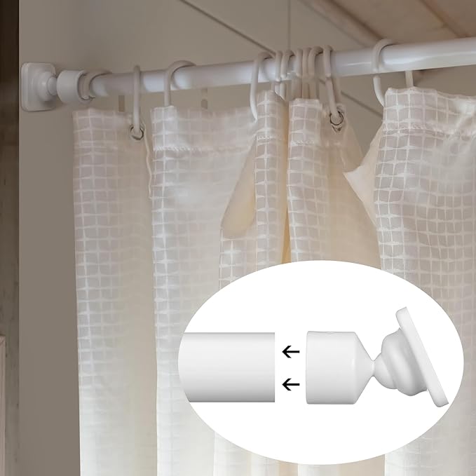 4 Sets Angled Shower Rod Mount for Sloped Walls Angled Wall Bracket for 25 mm Shower Bar Low Cost Solution
