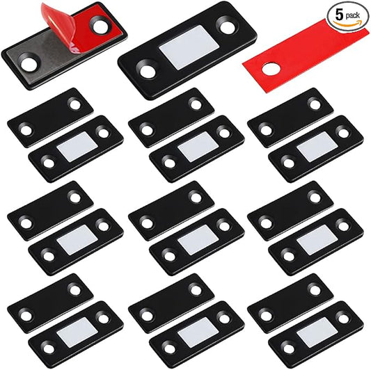 Cabinet Magnetic Catch Jiayi 10 Pack Ultra Thin Cabinet Door Magnets Stick on Drawer Magnets Cabinet Latch Magnetic Closures for Cabinets Kitchen Closet Door Closing Magnetic Door Catch Closer