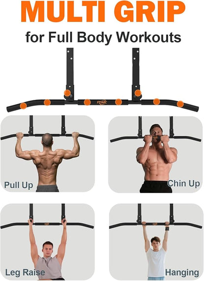 Fitarc Joist Mount Pull Up Bar, Wall Chin Up Bar Ceiling Mount for Beams, Heavy Duty Steel Construction, Home Gym Equipment -Patent Pending