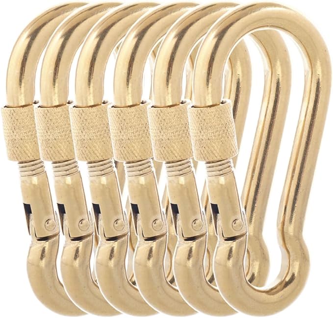 Carabiner Clips, 316 Stainless Steel Carabiner Clip, Heavy Duty Carabiner Hooks, Keychain Carabiners, Multi-Purpose Spring Snap Hook for Dog Leash, Outdoor Camping, Swing, Hammock