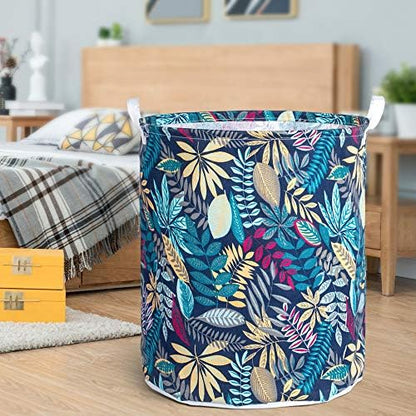 Merdes 19.7’’ Waterproof Foldable Laundry Hamper, Dirty Clothes Laundry Basket, Linen Bin Storage Organizer for Toy Collection (Jungle)