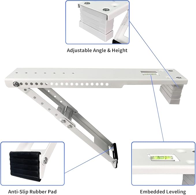 JEACENT AC Window Air Conditioner Support Bracket Heavy Duty, Up to 165 lbs