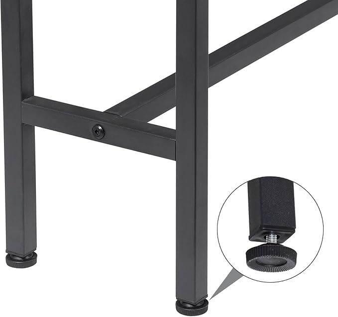 70.8" Console Table with Power Outlet, Wood Narrow Sofa Platform with Charging Station, Entryway Hallway Behind Couch Table with USB, for Living Room, Foyer, Rustic Brown