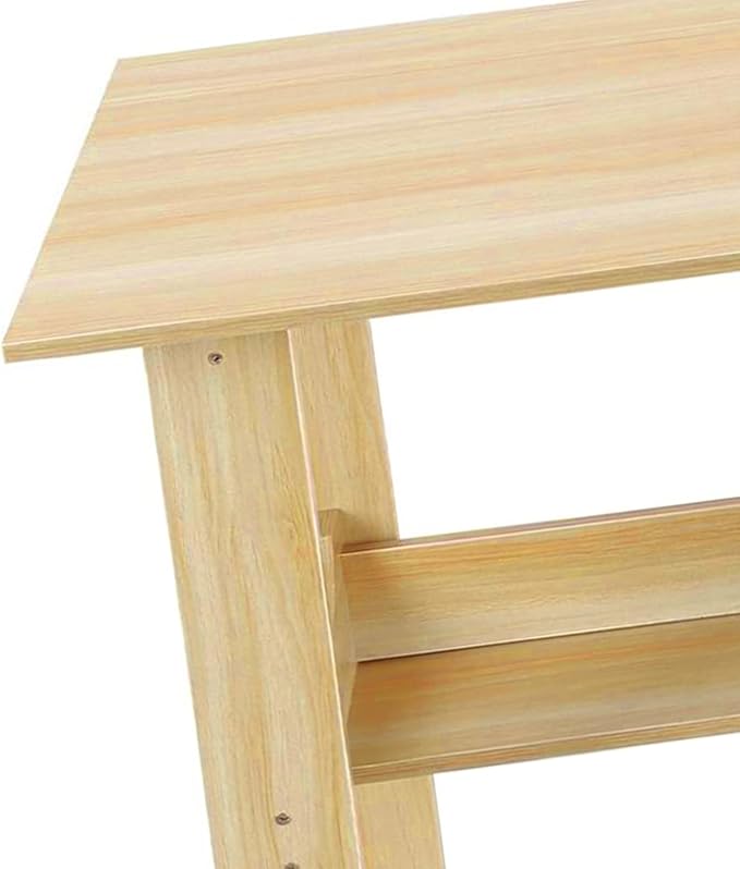 Walbest Computer Desk with Led Lights and Power Outlets,Gaming Desk,Corner Desk with Storage Drawers,Home Office Desk,Easy Assembly Makeup Vanity Console Table (Khaki)