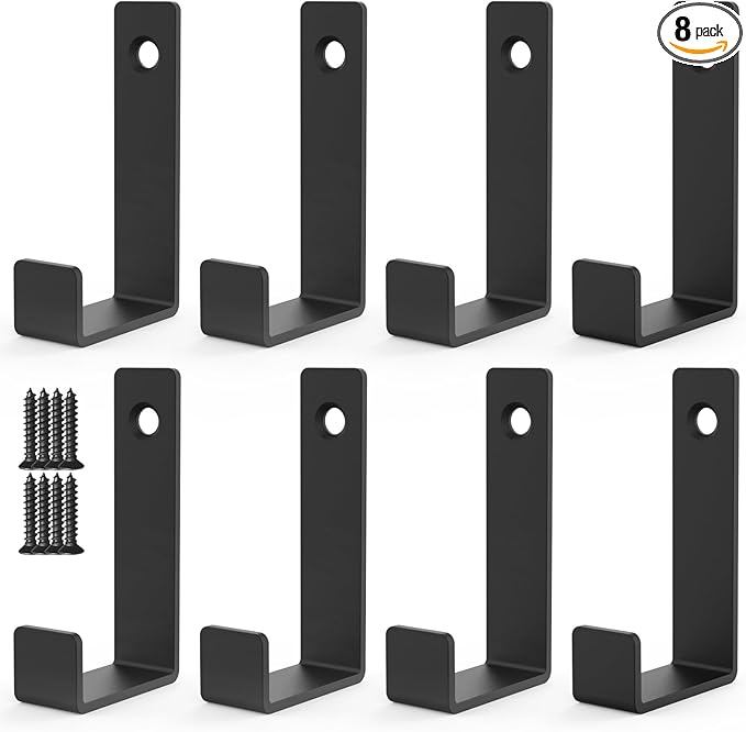 Hooks for Hanging Stainless Steel Heavy Duty Coat Hook Wall Hooks Robe Hanger Hooks Hanging Hat Key Holder for Towel and Bags Indoor Outdoor (Square, Large)