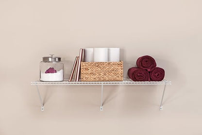 ClosetMaid 1074 Multi-Purpose 4Ft. by 16in. Ventilated Wire Shelf Kit, White