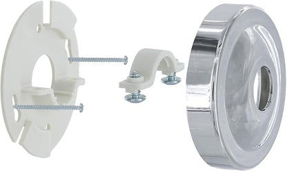 Danco 12005 Shower Arm Stabilizer Bracket and Flange Cover, No Size, Chrome