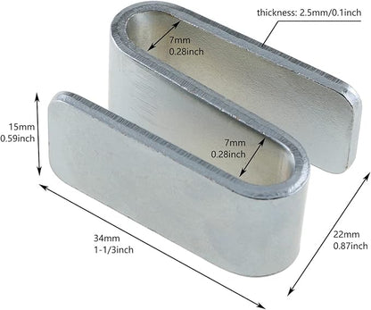 4pcs Wire Shelving S Hook Chrome Plating for Wire Shelf System Wire Rack Hook, Silver