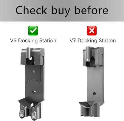 Docking Station Replacement - Wall Mount Accessories Bracket Compatible with Dyson V6 DC58 DC59 DC61 DC62 DC30 DC31 DC34 DC35 DC44 DC45 Model Vacuums Vacuum Cleaner
