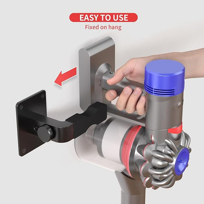 Adjustable Vacuum Wall Mount for Shark Vacuum Shark Cordless Vacuum Wall Mount Compatible for V7 V8 V10 V11 V12 V15 Shark IX141 IZ562H IZ682H IZ361H IZ462H IZ163H IZ363HT IZ483H (Black)