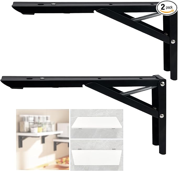 Wall Table Fold Down Hinge,90 Degree Self-Locking Folding Hinge,Save Space Drop Leaf Table Hinges,Shelf Brackets Locking Hinges 90 Degree For Wall Folding Racks,Etc