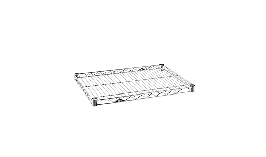Metro Super Erecta 1824NC Chrome Shelf - Industrial Metal Wire Shelving for Restaurants, Kitchens, Home and More - 18"W x 24"L, 800 lbs. Capacity - Includes 1 Wire Shelf, Split Sleeves - NSF Certified