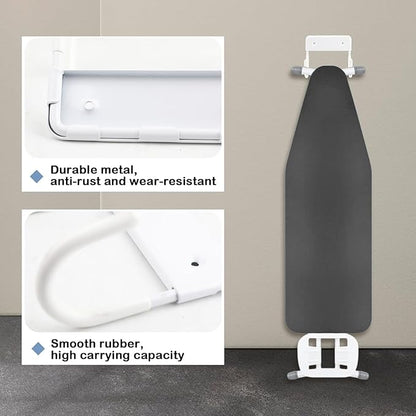 Ironing Board Holder Wall Mount,Iron Board Hook Wall Mount for Laundry Rooms,Ironing Board Hanger